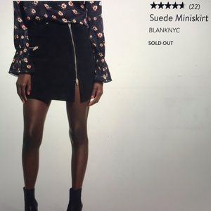 Blank NYC Suede Mini Skirt